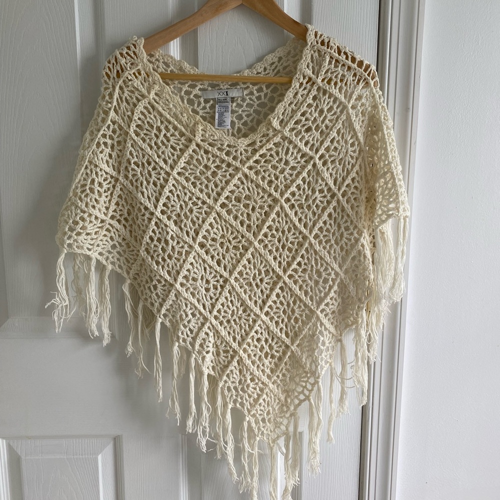 Crochet poncho